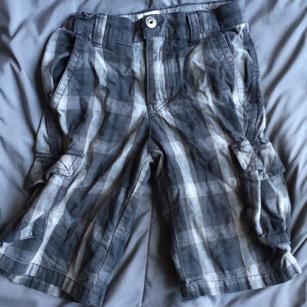 Plaid Cargo Shorts